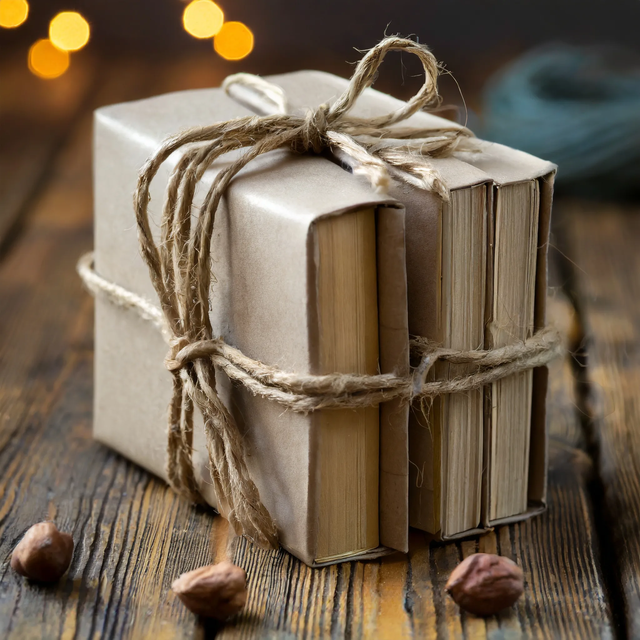 Livro embalado para envio